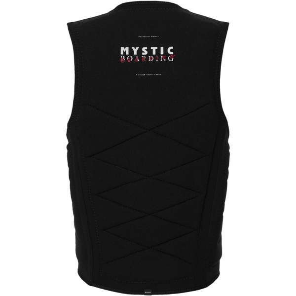 2026 Mystic Mens Outlaw Front Zip Wake Impact Vest 35005.240226 - Black